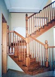 Деревянные лестницы на металлических косоурах - каркасах. Изготовление - foto 3